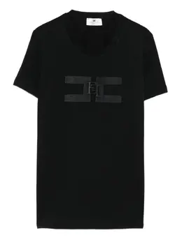 Elisabetta Franchi: Чёрная футболка 