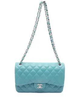 CHANEL Pre-Owned: Голубая сумка 