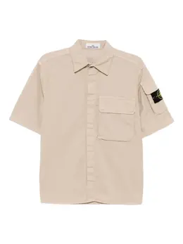 Stone Island: Бежевая рубашка 