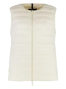Moncler: Белый жилет 