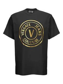 Versace Jeans Couture: Чёрная футболка 