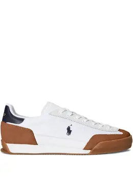 Polo Ralph Lauren: Белые кроссовки 
