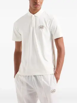 Ea7 Emporio Armani: Белое поло 