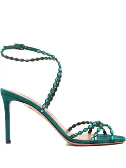 Aquazzura: Зелёные сандалии 