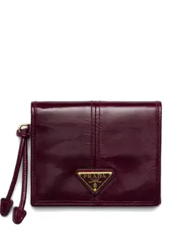 Prada: Бордовый кошелёк 