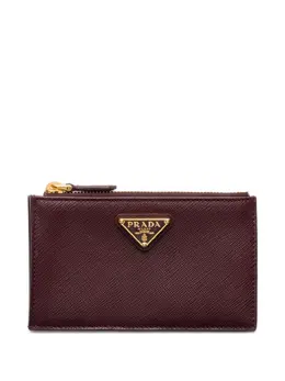 Prada: Бордовый картхолдер 