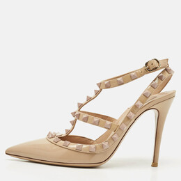 Valentino: Бежевые туфли  Rockstud