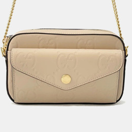 Gucci: Бежевая сумка  GG