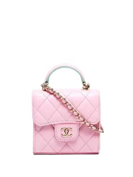 CHANEL Pre-Owned: Розовая сумка 