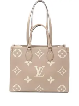 Louis Vuitton Pre-Owned: Бежевая сумка-шоппер 