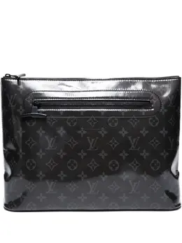 Louis Vuitton Pre-Owned: Чёрный клатч 