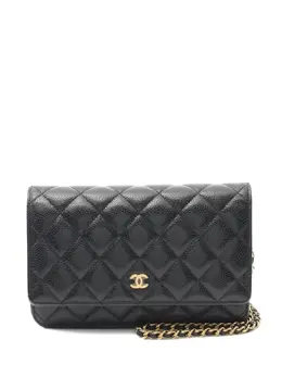 CHANEL Pre-Owned: Чёрная сумка через плечо 