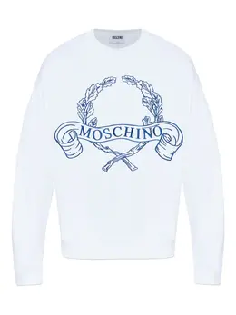 Moschino: Белый свитшот 