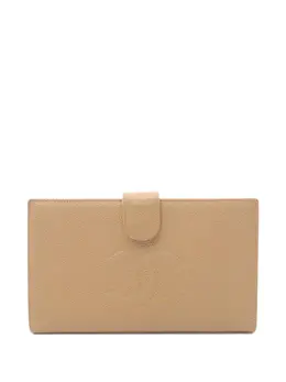 CHANEL Pre-Owned: Бежевый кошелёк 