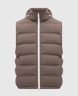 Brunello Cucinelli: Коричневі жилети 