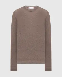 Brunello Cucinelli: Коричневый свитер 