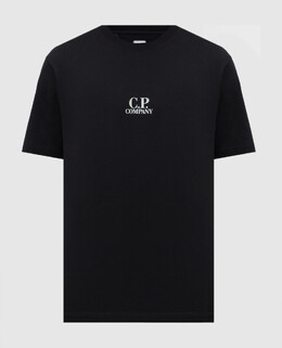 C.P. Company: Чорні футболки 