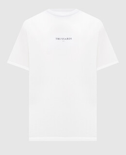 Trussardi: Білі футболки 