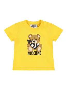 MOSCHINO: Хлопковая футболка 