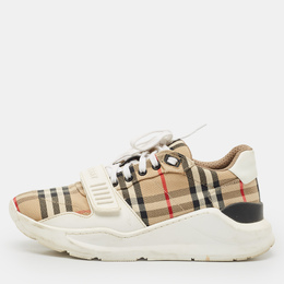 Burberry: Многоцветные кроссовки  Vintage Check
