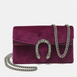 Gucci: Фиолетовая сумка  Dionysus
