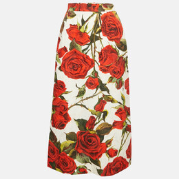 Dolce & Gabbana: Белая юбка  Rose
