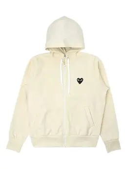 Comme Des Garçons Play: Белая толстовка 