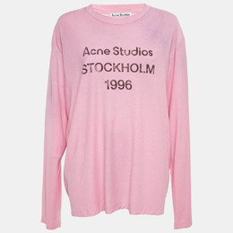 Acne Studios: Розовая футболка 