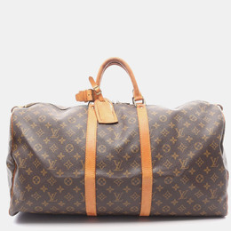 Louis Vuitton: Коричневая дорожная сумка  Keepall