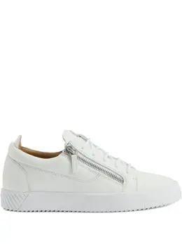 Giuseppe Zanotti: Белые кроссовки  Frankie