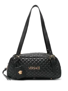 Versace: Чёрная сумка 