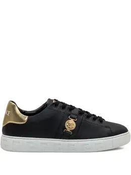 Versace: Чёрные кроссовки  Medusa Head