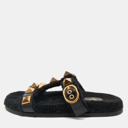 Valentino: Чёрные сандалии  Roman Stud