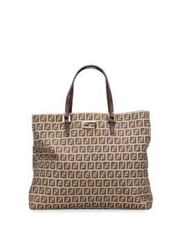 Fendi Pre-Owned: Коричневая сумка-шоппер 