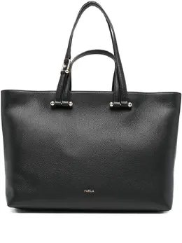Furla: Чёрная сумка-шоппер 