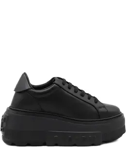 Casadei: Чёрные кроссовки 