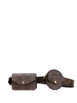Louis Vuitton Pre-Owned: Коричневая поясная сумка 