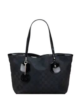 Gucci Pre-Owned: Чёрная сумка-шоппер 