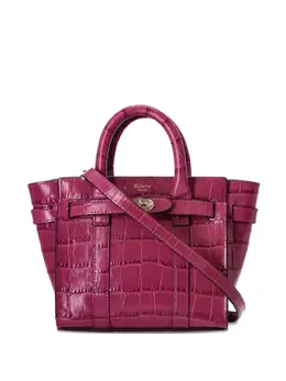 Mulberry: Розовая сумка-шоппер  Bayswater