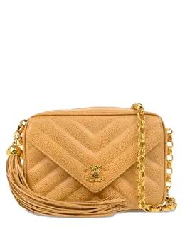 CHANEL Pre-Owned: Бежевая сумка 