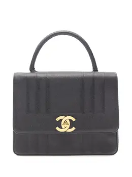 CHANEL Pre-Owned: Чёрная сумка на руку 