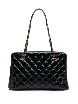 CHANEL Pre-Owned: Голубая сумка-шоппер 