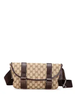 Gucci Pre-Owned: Коричневая поясная сумка 