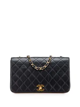CHANEL Pre-Owned: Чёрная сумка через плечо 