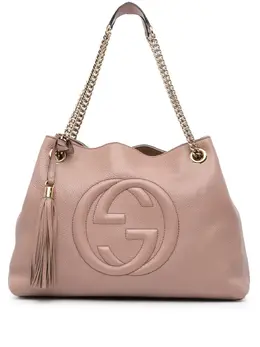 Gucci Pre-Owned: Коричневая сумка-шоппер 