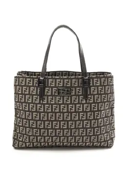 Fendi Pre-Owned: Коричневая сумка-шоппер 