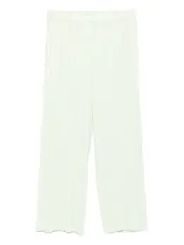 Pleats Please Issey Miyake: Светлые брюки 