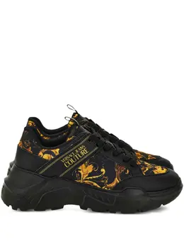 Versace Jeans Couture: Чёрные кроссовки 