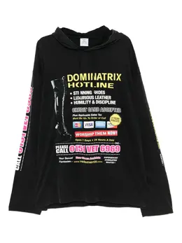 VETEMENTS: Чёрная толстовка 