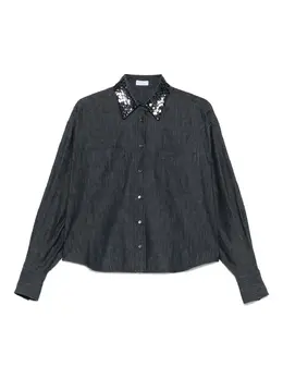 Brunello Cucinelli: Рубашка с блёстками 